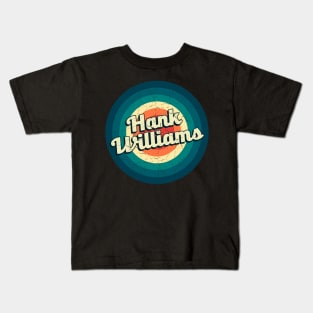 Graphic Hank Name Retro Vintage Circle Kids T-Shirt